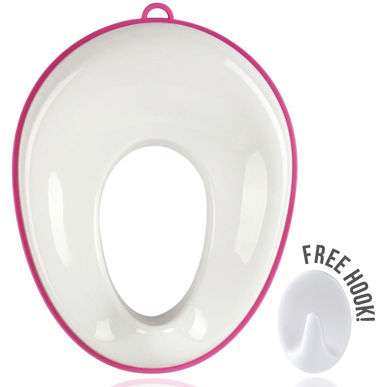 Potty Training Seat - Fits Round & Oval Toilets, Includes Free Storage Hook