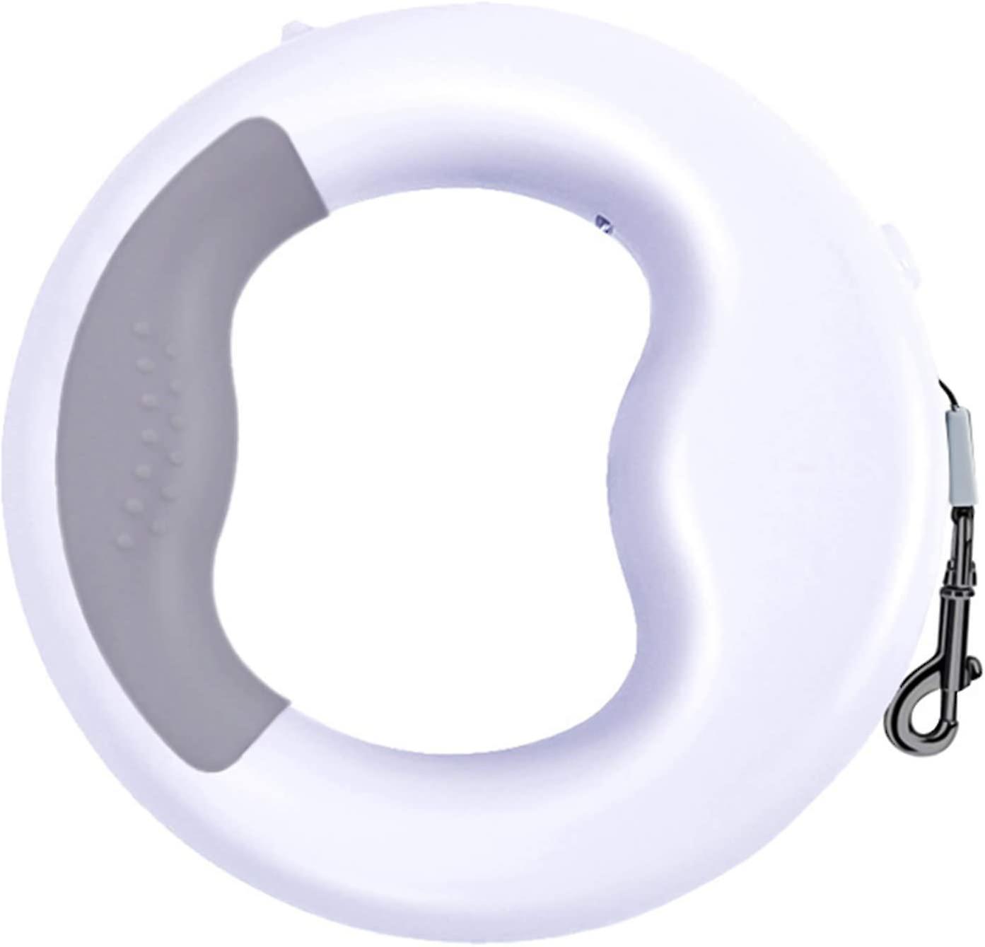 مقود قابل للسحب ، مقبض 360 درجة غير قابل للانزلاق ، مقود ، أبيض