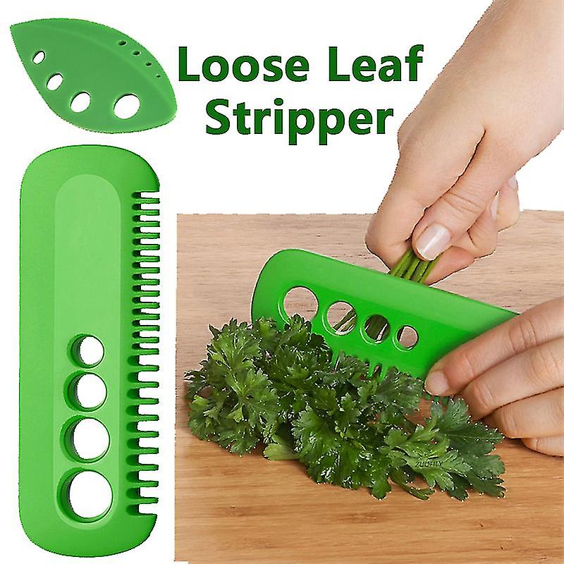 2pcs Vegetable Peeler Parsley Coriander Stripper Vegetable Leaf Comb Portable Kitchen Tools
