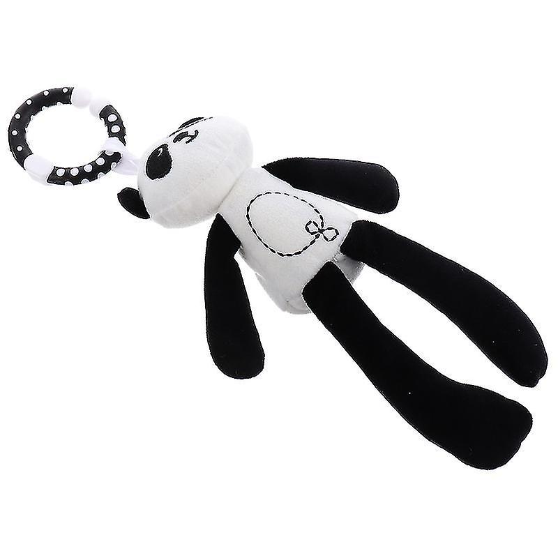 28X11cm Black Rattles 1pc Lovely Baby Rattle Toy Cartoon Baby Rattle Prams Hanging Pendant (panda)