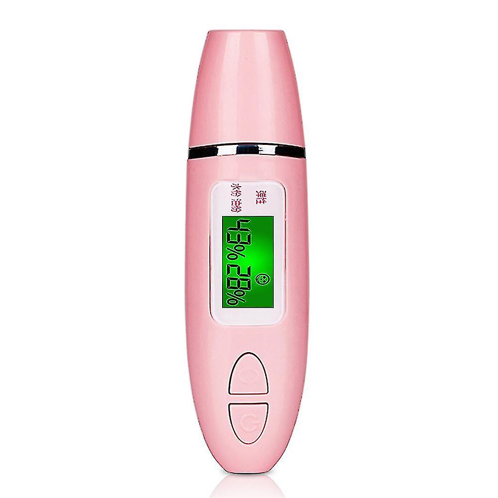 Digital Skin Detector Pen With Lcd Screen Portable Skin Analyzer Water Oil Tester Moisture Analysis Machine( Color : Pink )