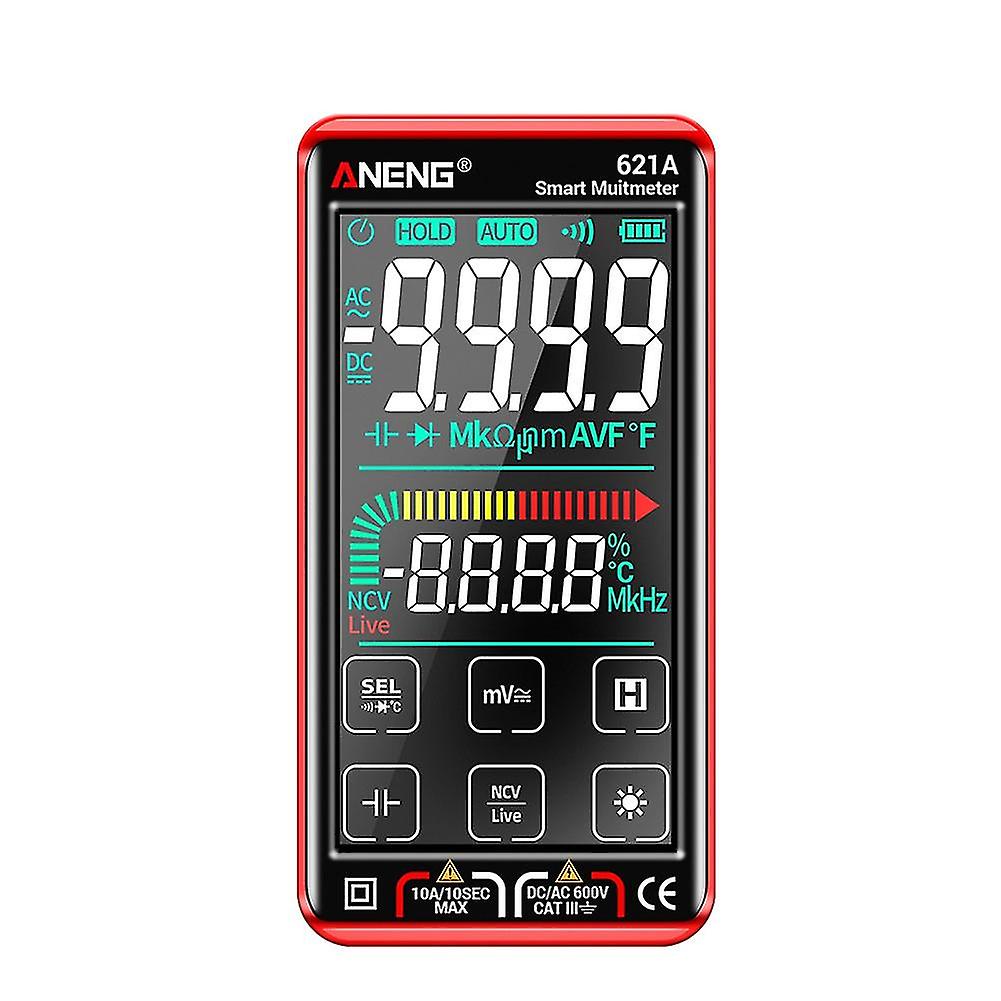 621a Touch Screen Intelligent Digital Multimeter 9999 Counts Range Rechargeable Ncv Universal Mete