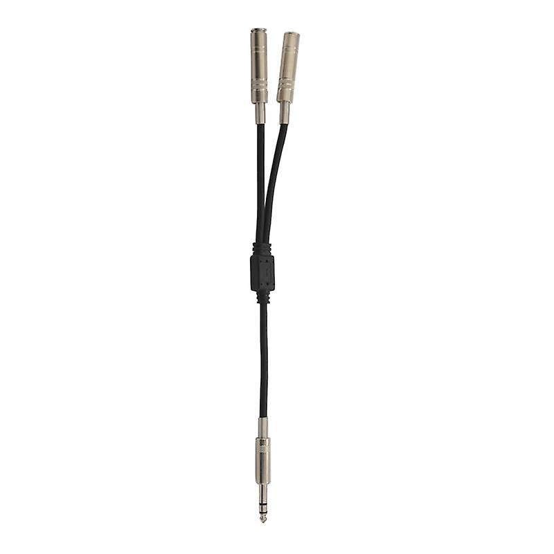 6.35mm 1/4 Inch Stereo Splitter Cable Adapter Lead Plug to Double 6.35mm Sockets