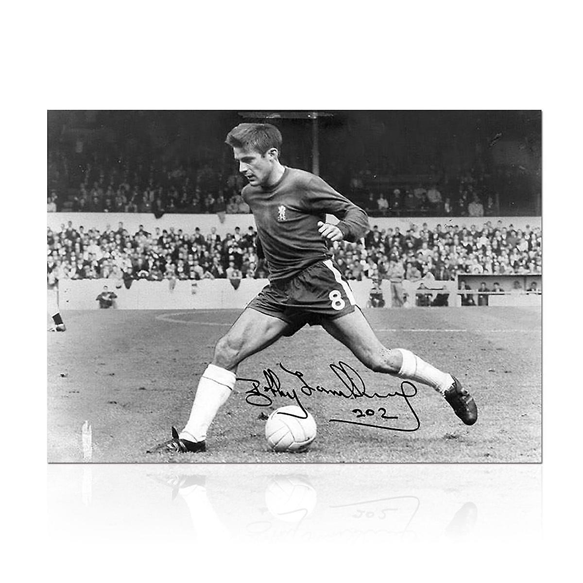 Bobby Tambling Signed Chelsea Photo: In Action