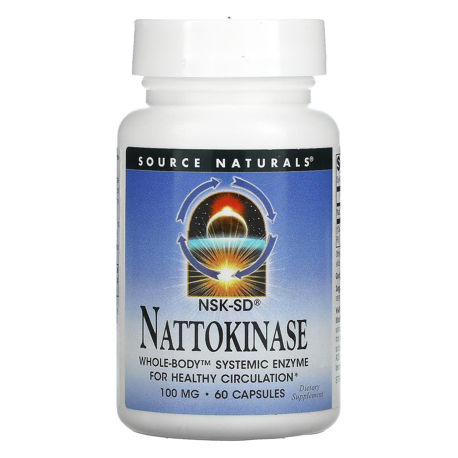 Source Naturals, Nattokinase, 100 mg, 60 Capsules