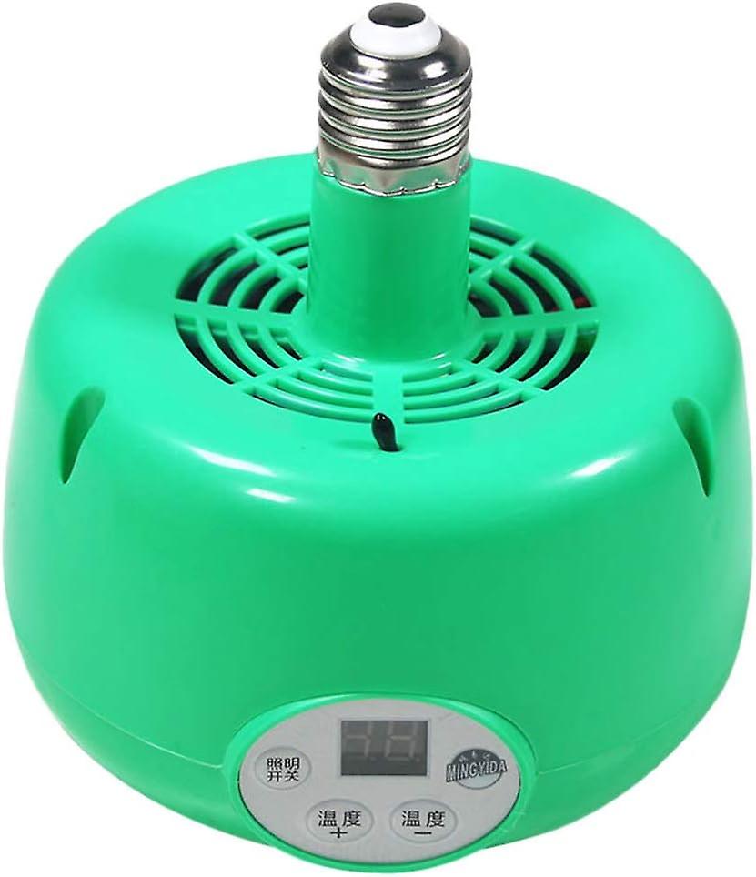 Yardwe Pet Heat Lamp Chicken Coop Heater Temperature Adjustable Brooder Lamps for Chicken Lizard Turtle Aquarium Snake Green