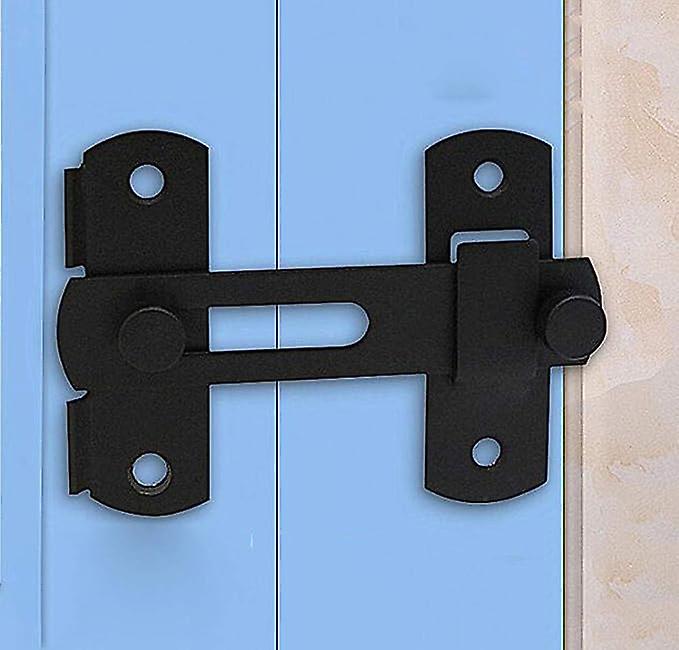 Stainless Steel Sliding Door Lock for Wine Cabinet Black