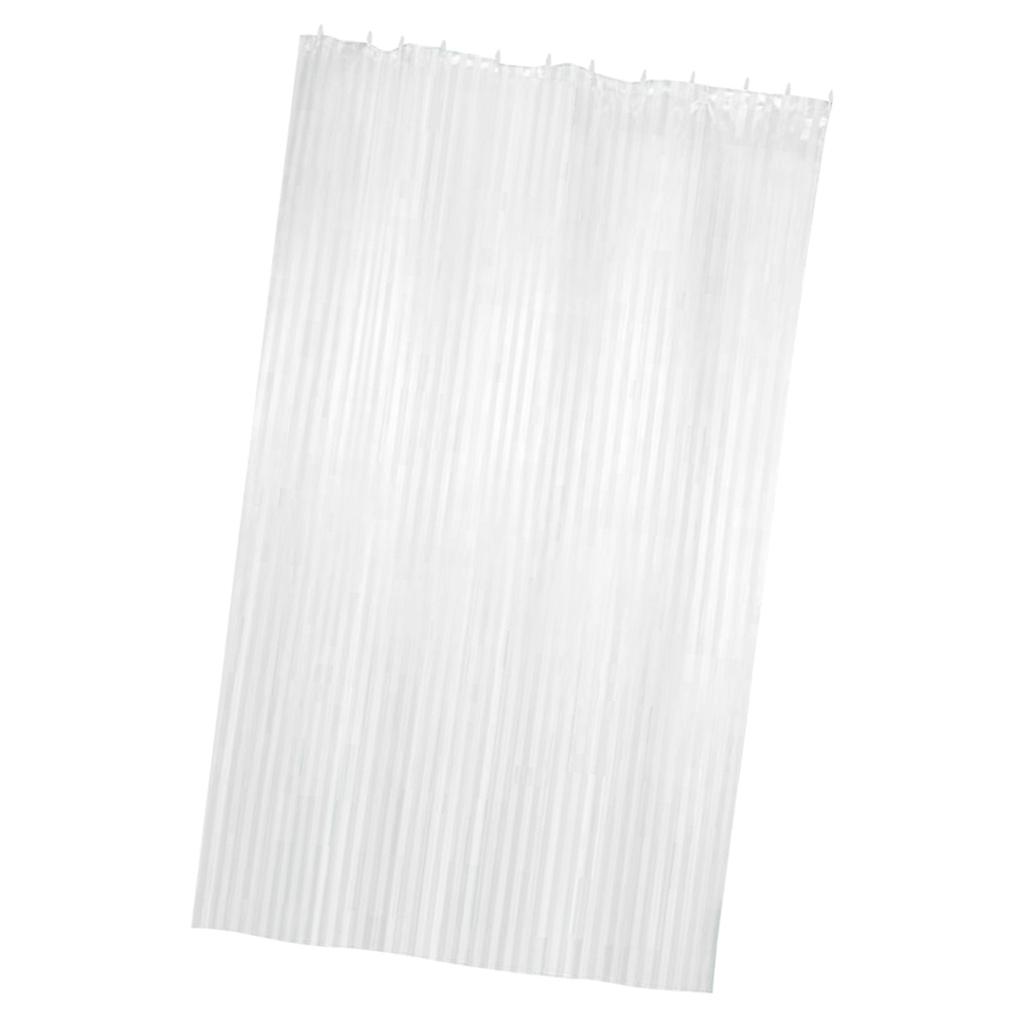 Multi-function Waterproof Bathroom Curtains with Hooks White_S