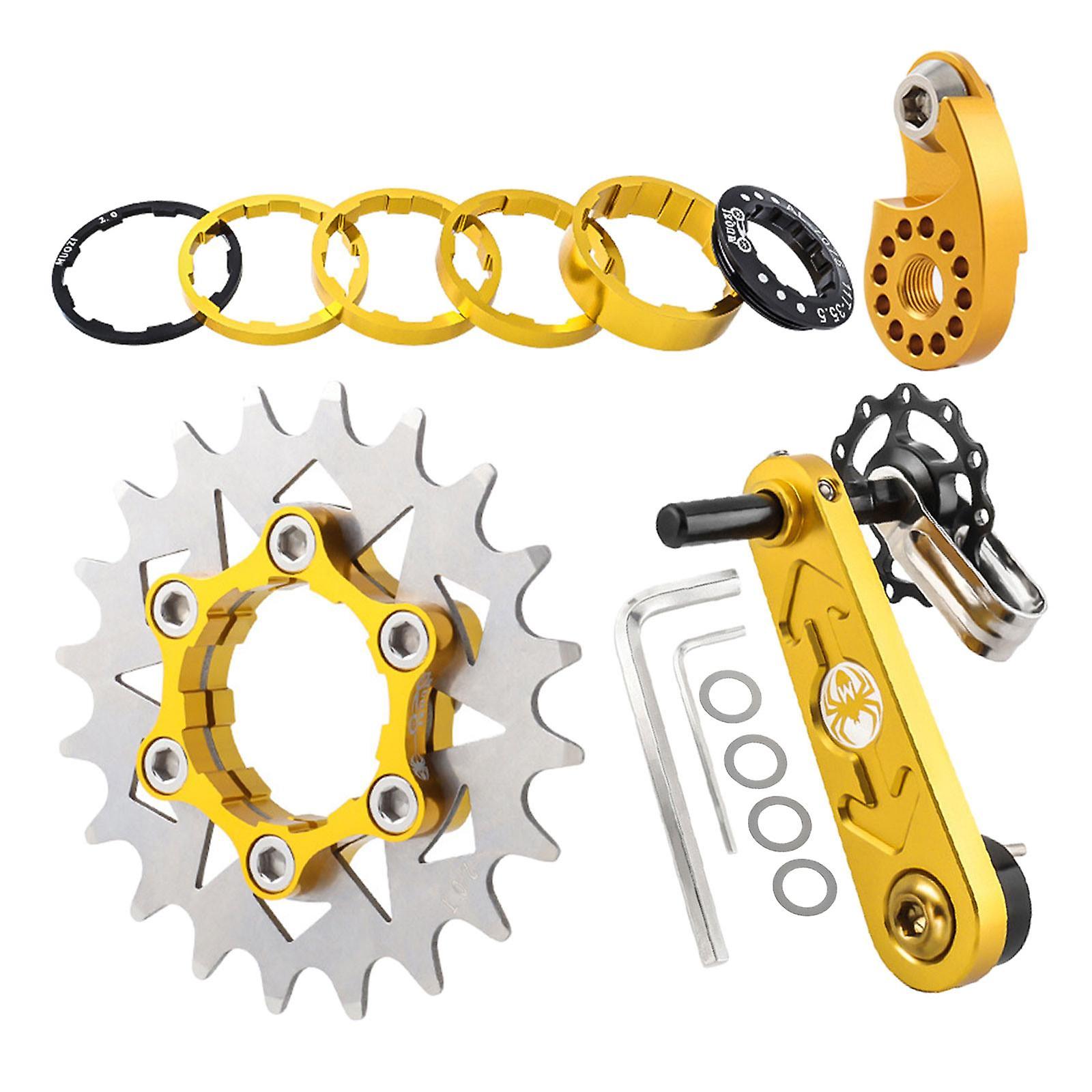 Mountain Bike Single Speed Conversion Kit Chain Tensioners Bike Cassette Cog Aureate 20T