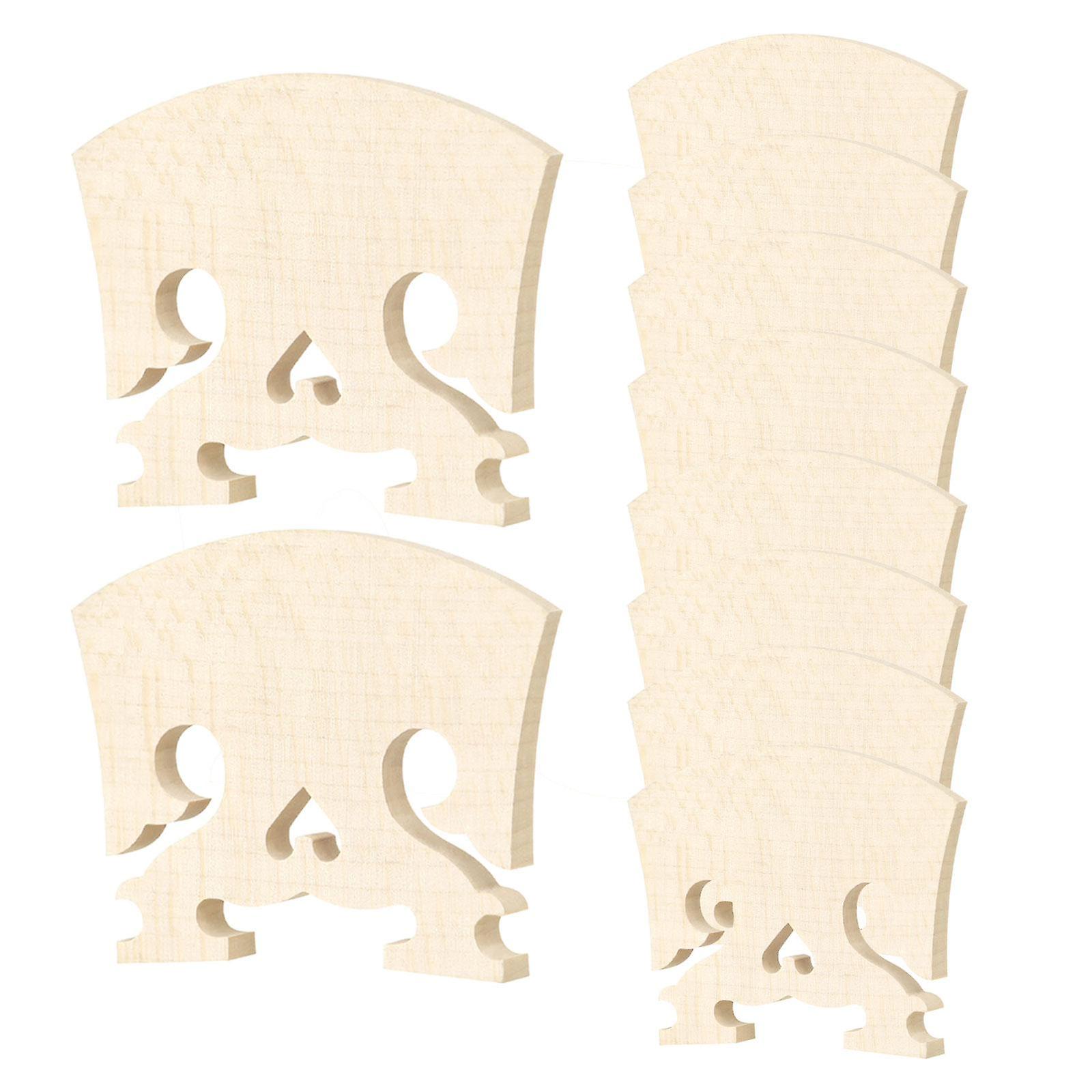 10x Maple Violin Bridge 4/4 Fitted Wood Bridge Part for Violin Enthusiasts