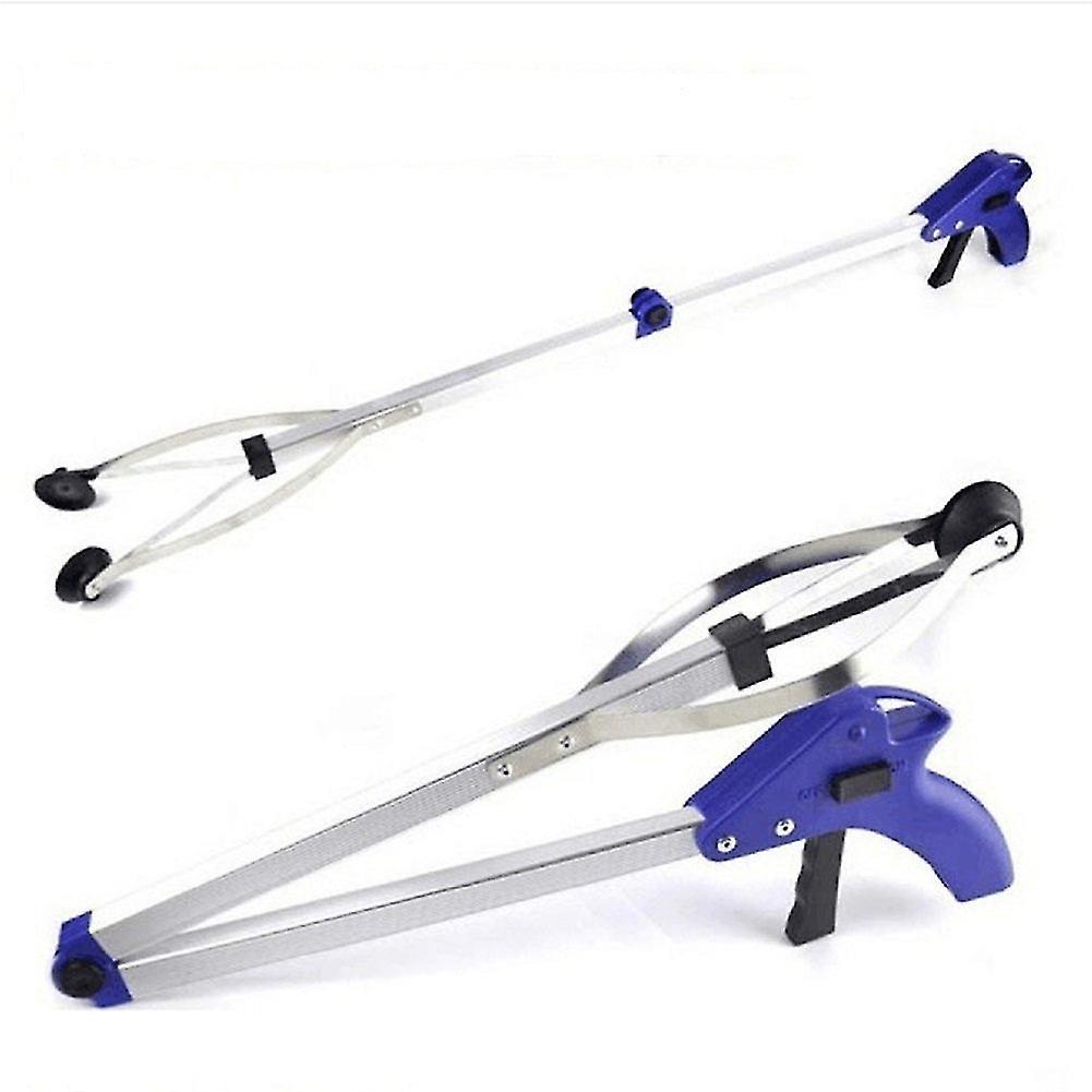 Foldable Pick Up Reaching Claw Foldable Reacher Grabber Aluminum Alloy Suction Cup Grip Grabber Pick Up Tool for Litter Picker Trash Garbage