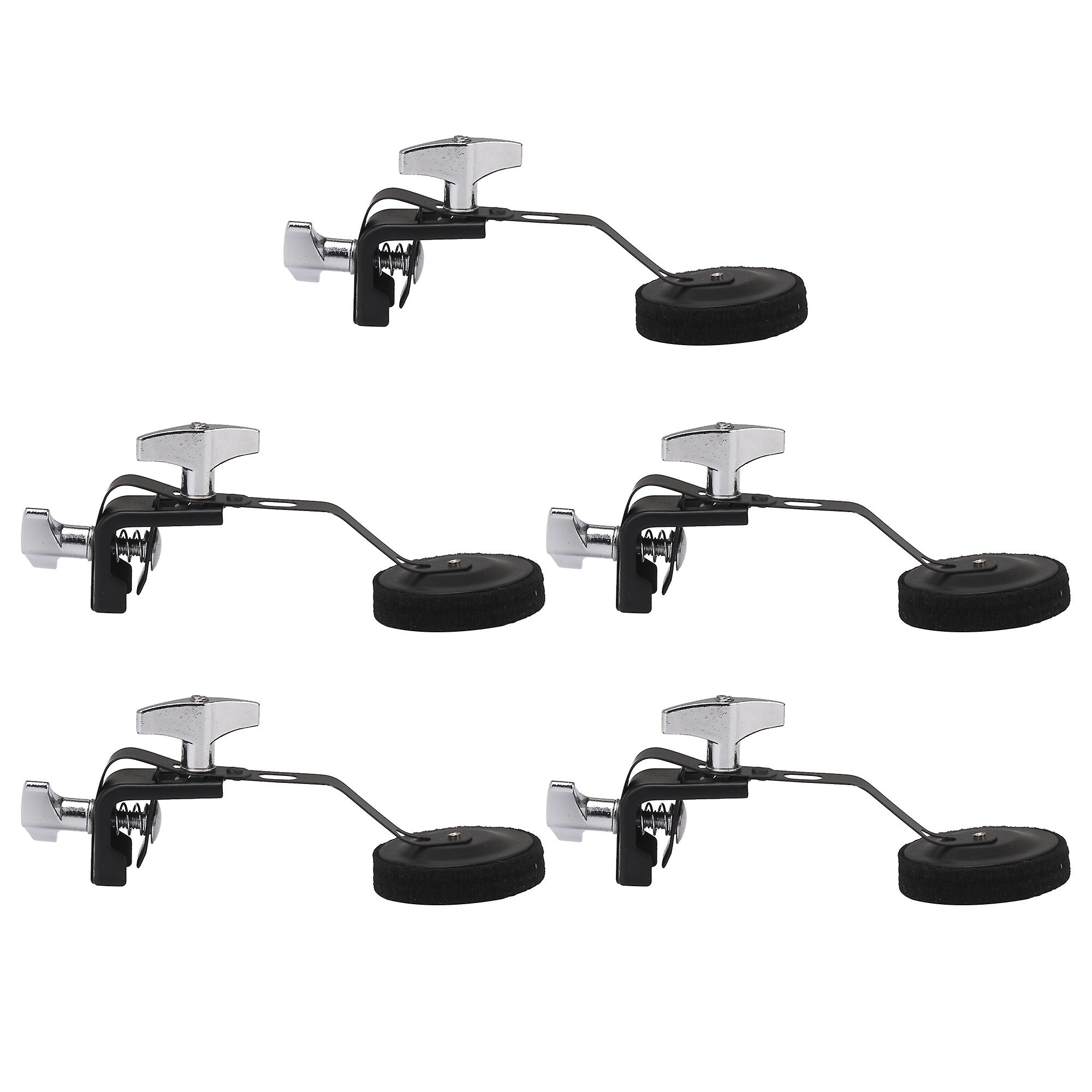 5 Pcs Clamp-on Tone Control Mute Silencer for 12 14 16 Inch Snares Drum