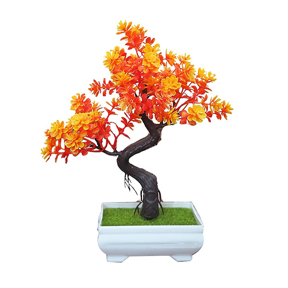 Artificial Potted Tree Bonsai Simulation Plant Home Decor Table Centerpieces