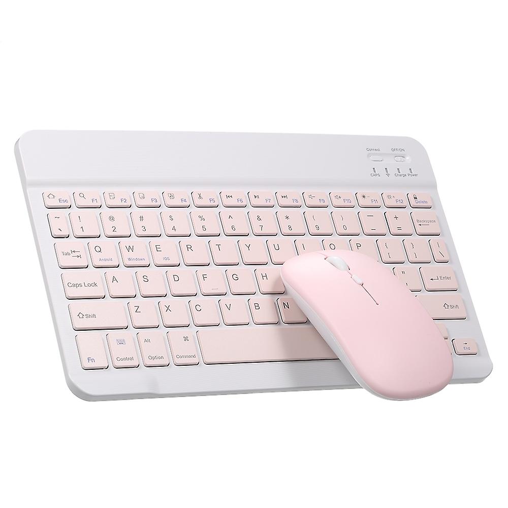 10 inch Portable BT Keyboard Mouse Combo 78 Keys Rechargeable Mini Keyboard 3-gear DPI Adjustable Mo