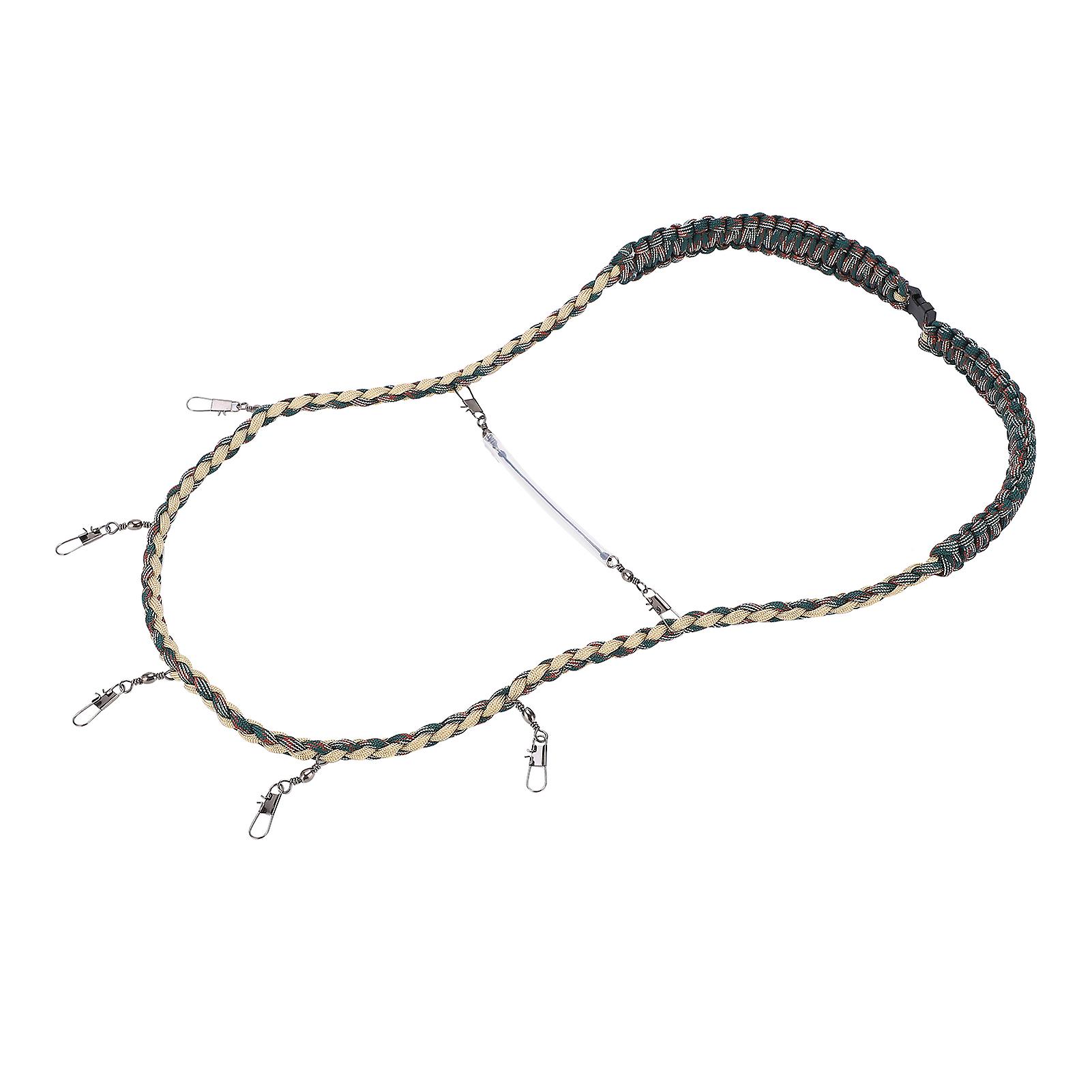 Collier de pêche à la mouche en nylon tressé, pince de pêche, patch, pince, support de pointe, outils