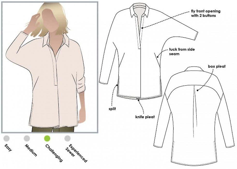 Style Arc Paper Sewing Pattern Trudy Tunic Top