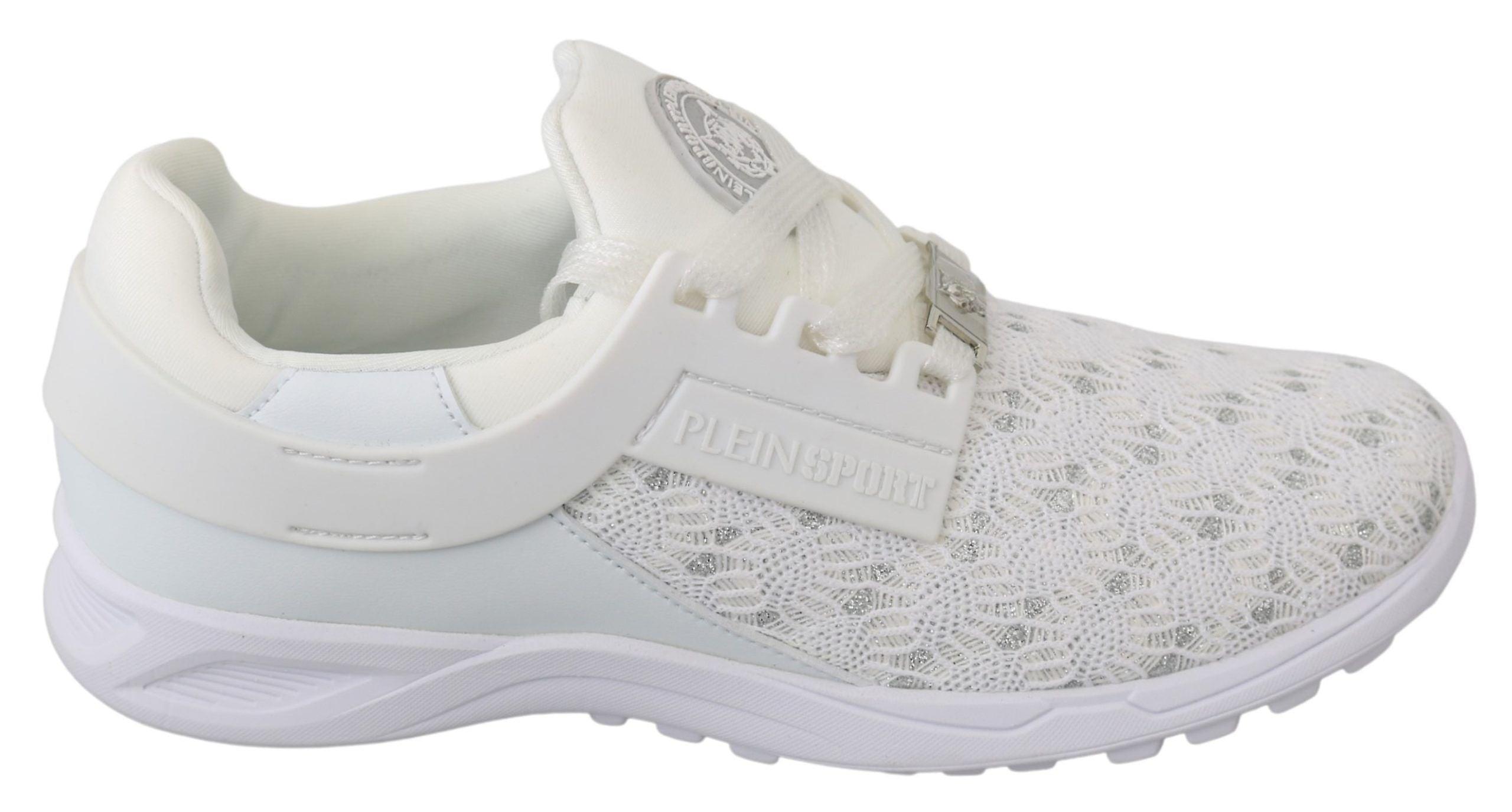 Weiße Freizeitschuhe aus Polyester
