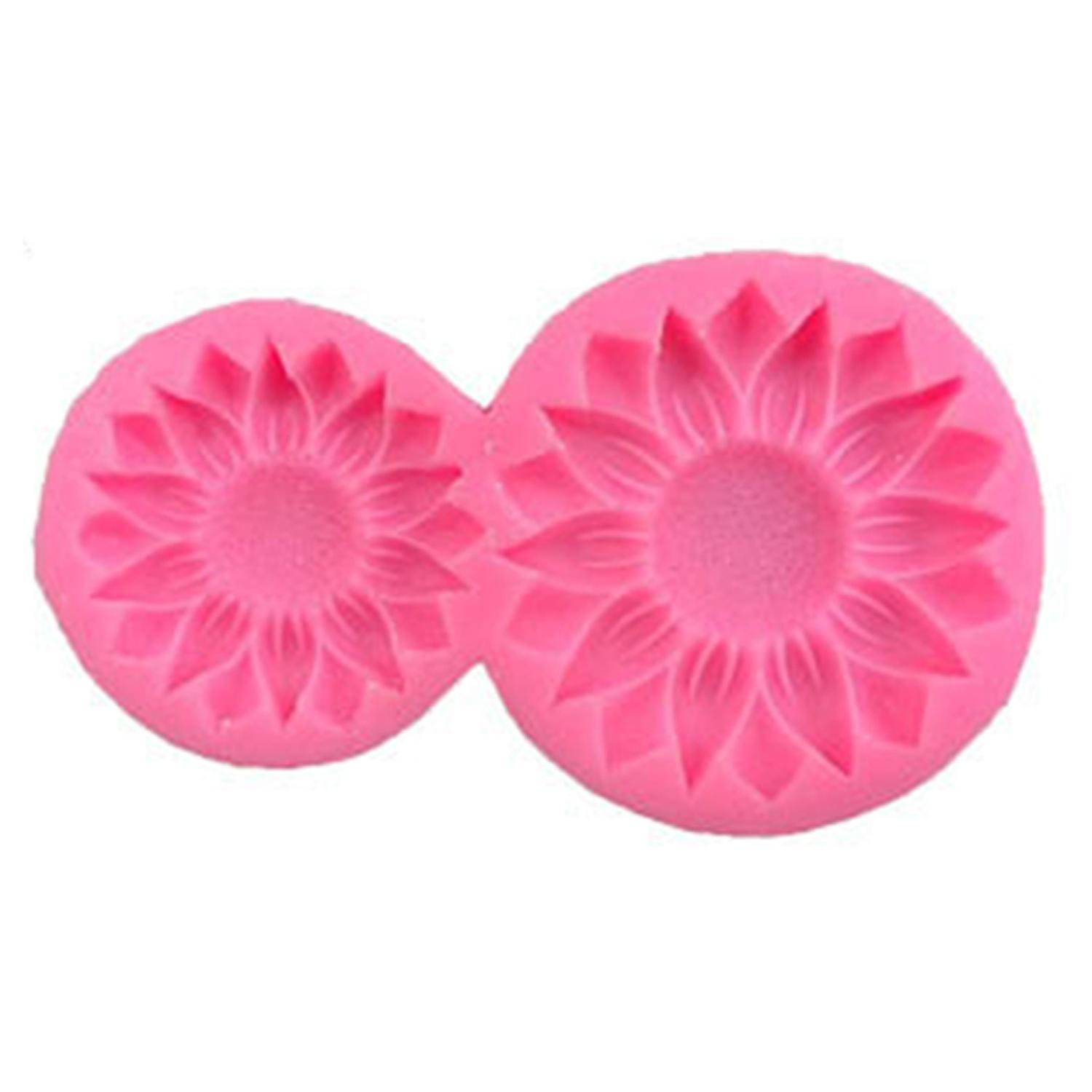 ZHOUBA Fondant Mold Reusable Decorating Tools BPA Free Cherry Flower Fondant Cake Mold for Bakery