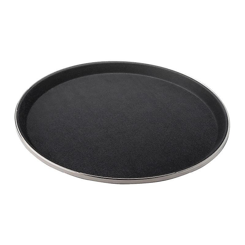 Bricka Sigrid rund kromad 35,5 cm
