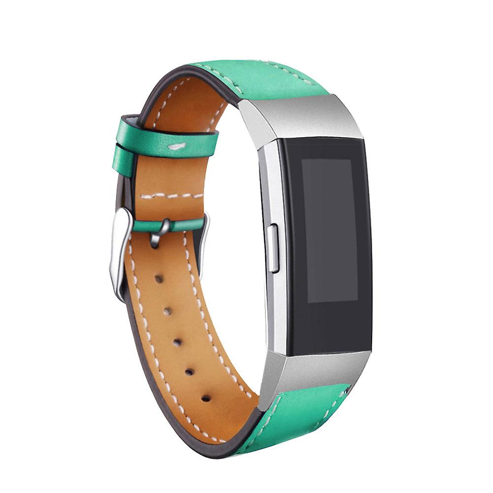 Replacement Fitbit Charge 3 Bands Leather Straps Band Interchangeable Smart Fitness Watch Bands With Stainless Frame For Charge3
