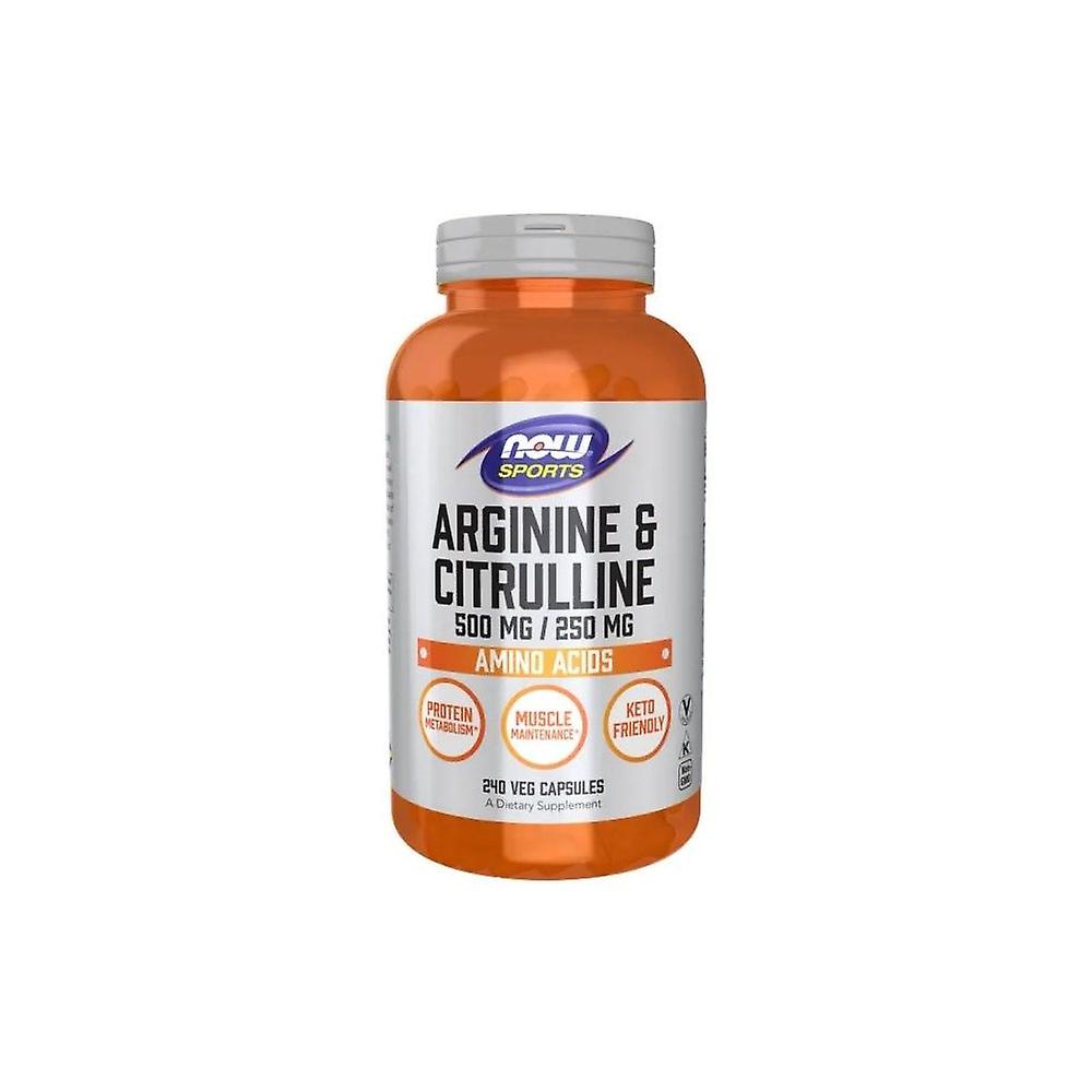 NOW Foods arginine and citrulline, 240 capsules 5600