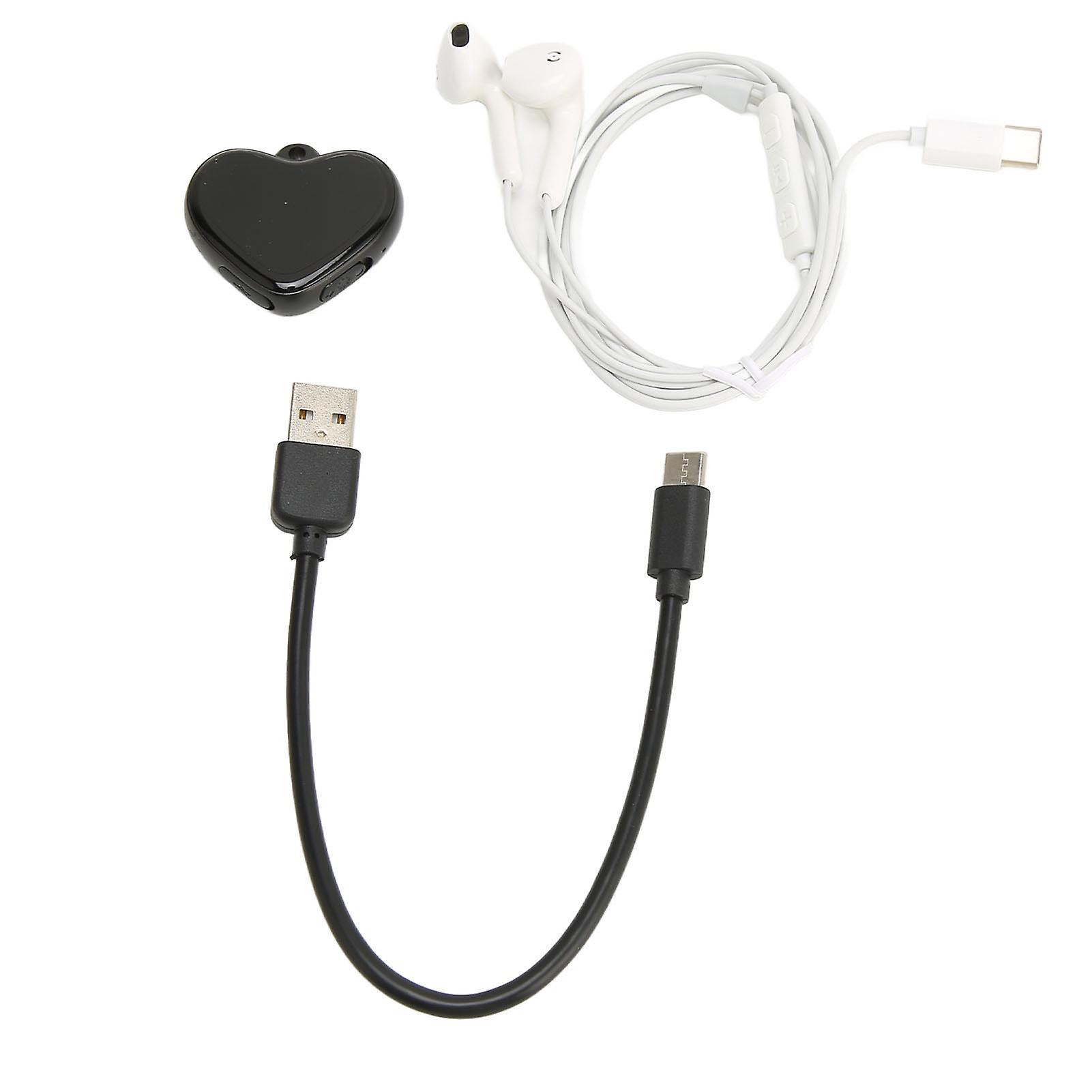 Pendant Recorder Intelligent HD Noise Reduction Sound Control Loop Cover Recording Mini MP3 Recorder 16G