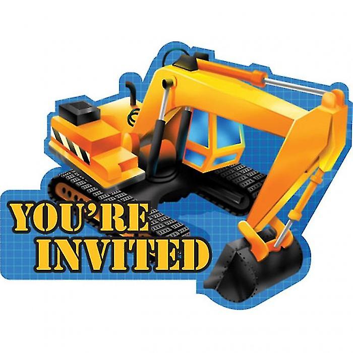 Creative Party Digger Invitations (Pack of 8)