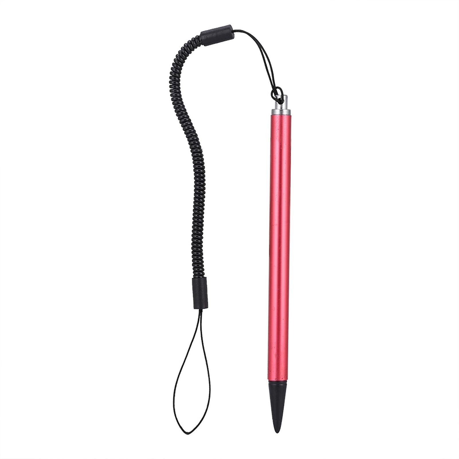 Screen Touch Painting Pen Resistive Stylus with Spring Rope For POS PDA Navigator (Red)