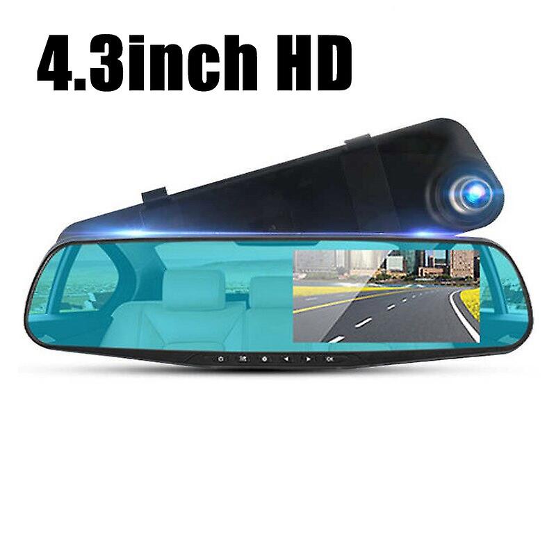1Pcs Dash Cam 4.3/2.8 Inch Car Dvrs Video Recorder Hd 1080p Front And Rear Hd Mirror Recorder 32g Dual Recording Car Accessories