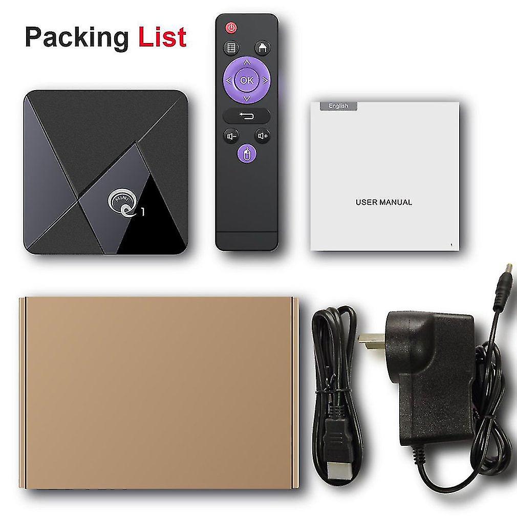 Smart Wireless Tv Box 4k High Definition Media Player 1g+8g Wifi Set-top Box Voice Assistant Box Hdtv-box