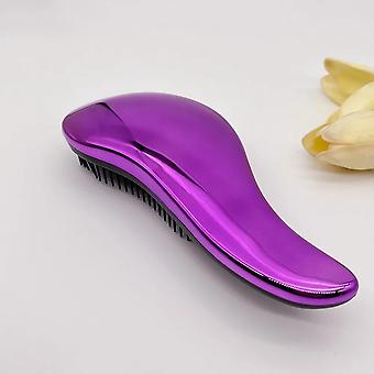 Electroplated Gold Hair Comb Portable Anti Knotting Massage Comb Air Cushion Home Anti-static Hair Comb Hair Tools~18290
