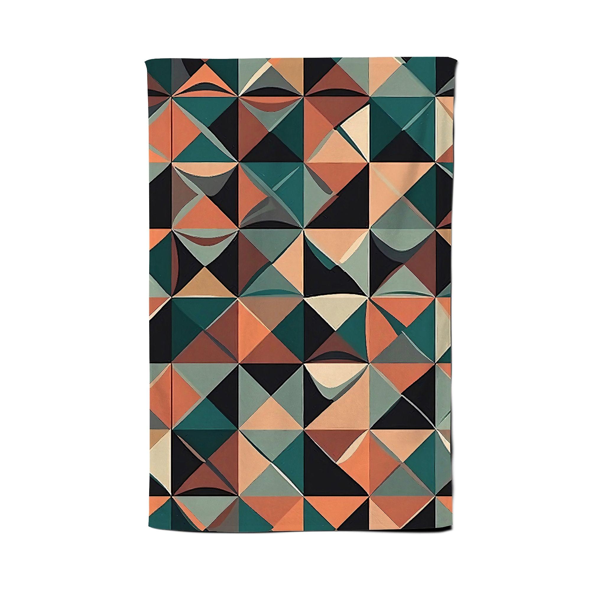 Geometric Print Pattern Tea Towel