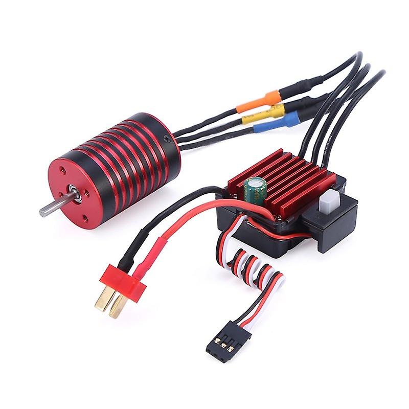 GTSKYTENRC Combo 2838 3700KV 4700KV Brushless Motor w/ 35A ESC for Traxxas HSP Tamiya Axial 1/16 1/1