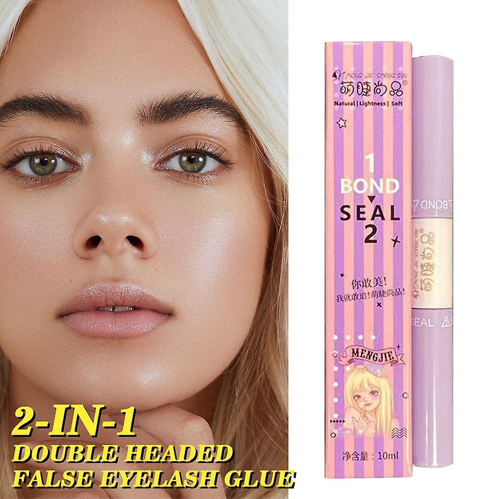 2 IN 1 Eyelash Extension Glue Fast Drying Super Glue Adhesive 10ML