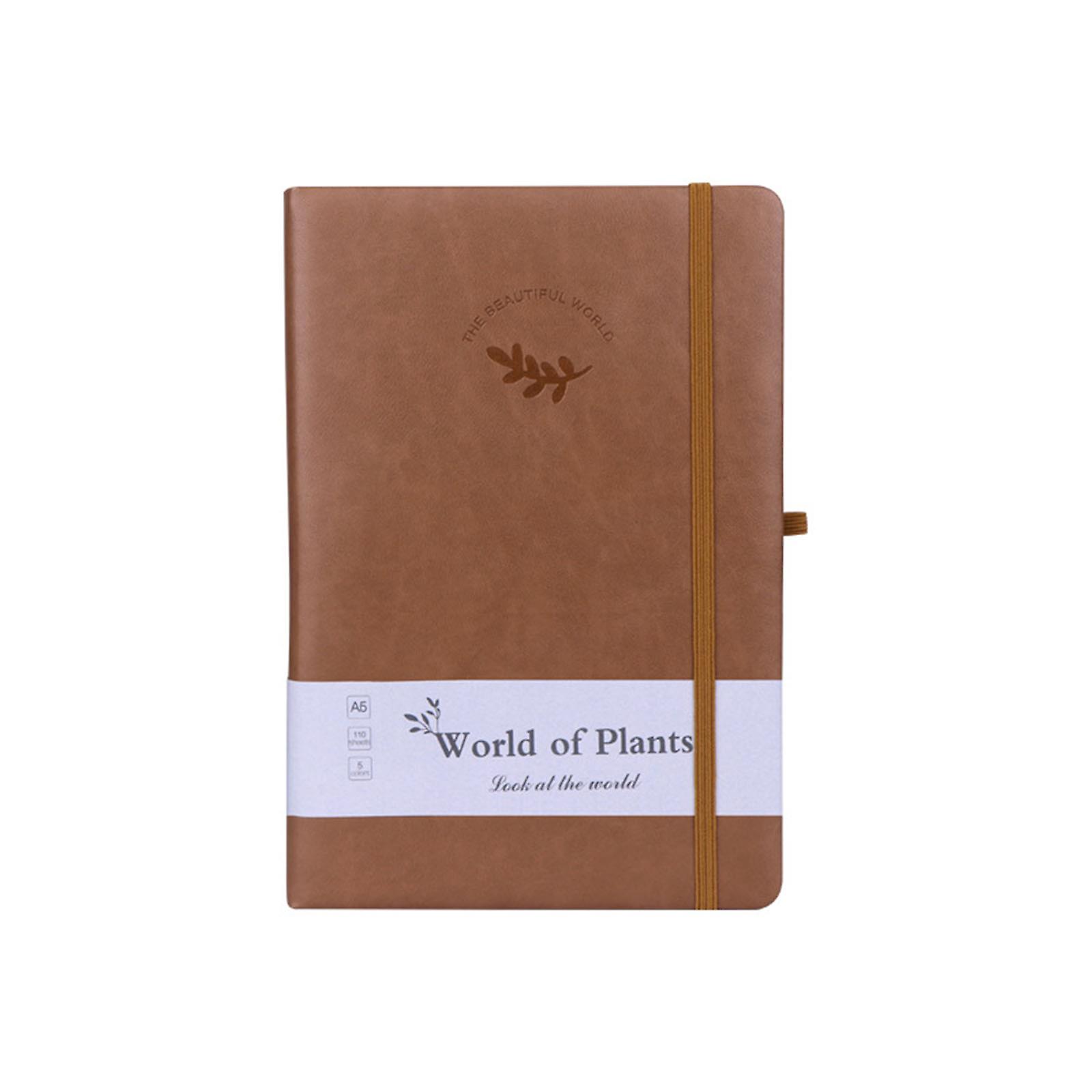 A5/A6 Leather Notepad Mini Hardcover Notepad Small Business Journal Planner