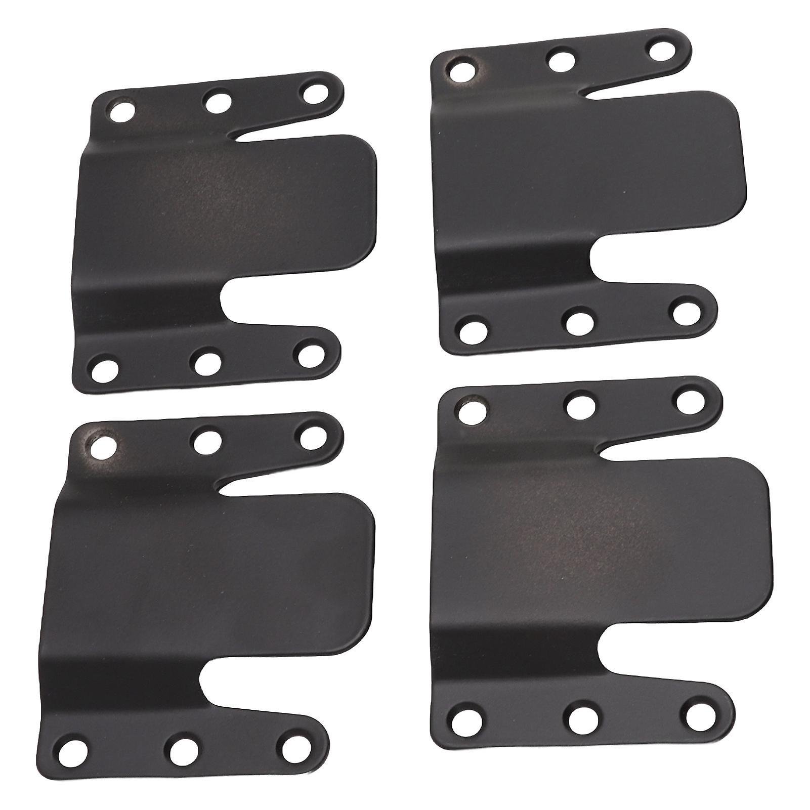 4 Sets Sofa Interlocking Iron Brackets 7.7x6.4CM 0.5CM Aperture