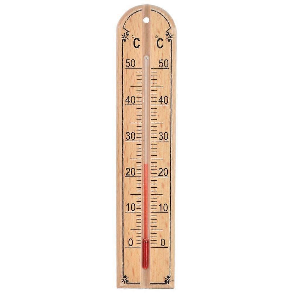 信頼性の高い室内温度測定のための木製温度計
