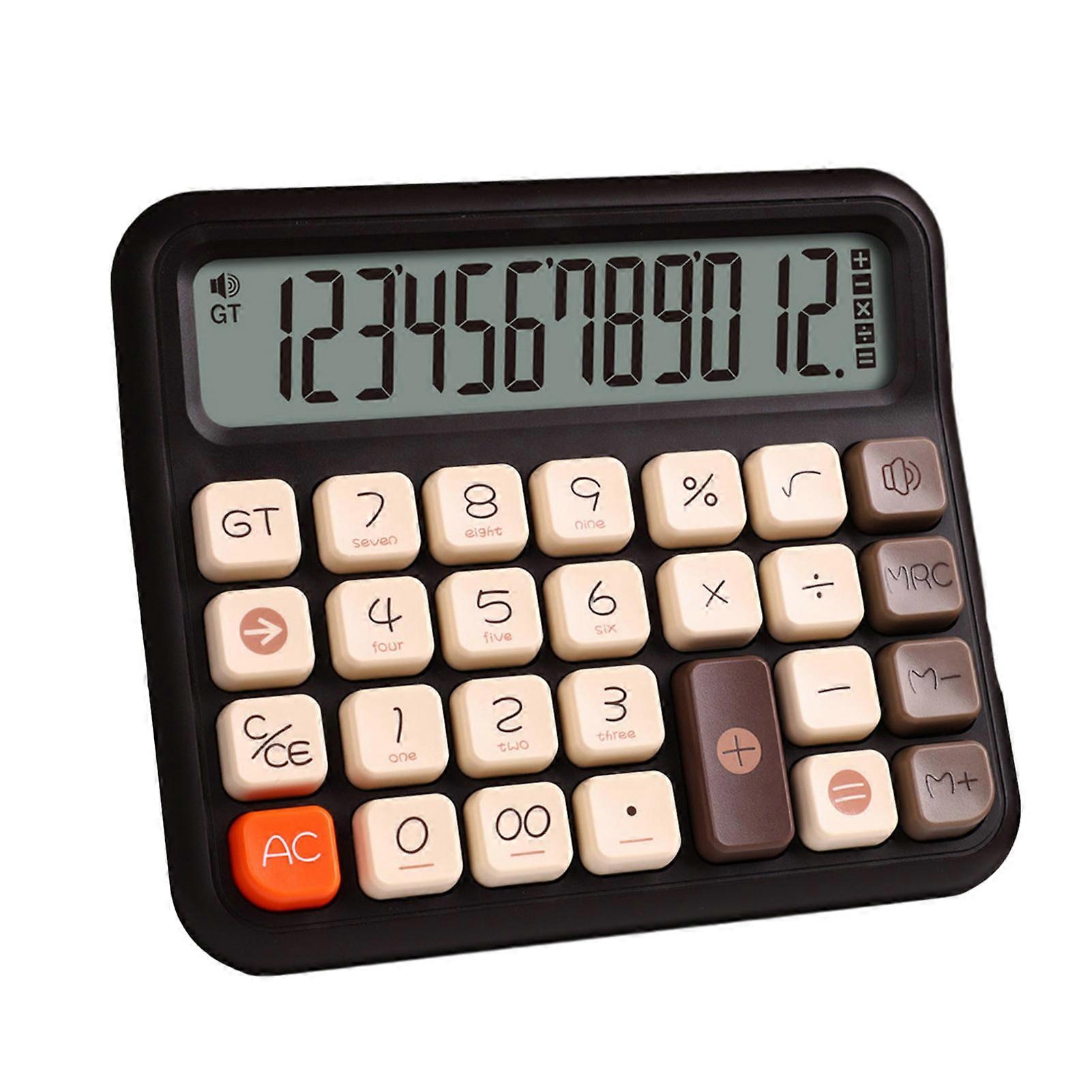 Basic Calculator with Extra Large LCD Display Easy to Read Battery Powered Portable Office Home Use Desktop Calculator