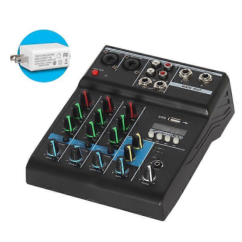 Professional Mixer 4 Channels Bluetooth Sound Mixing Console For Karaoke