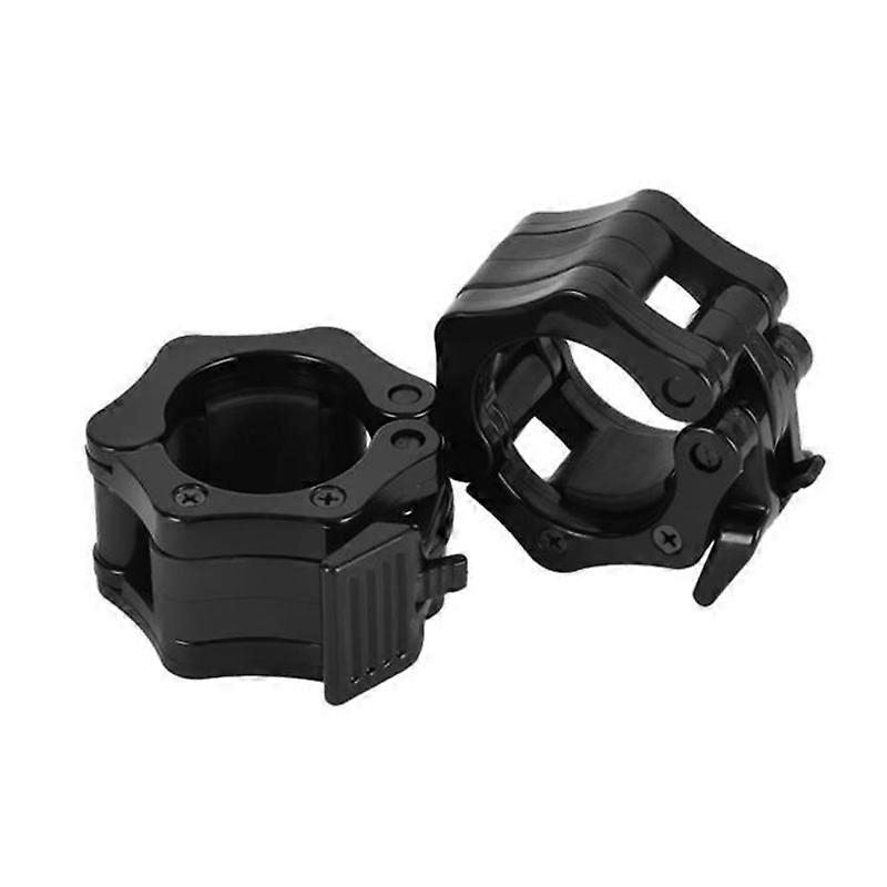 1 Pair 50mm Spinlock Barbell Collars Quick Release Barbell Clamps Weight Bar Clips For Weightlifting And Strength Training