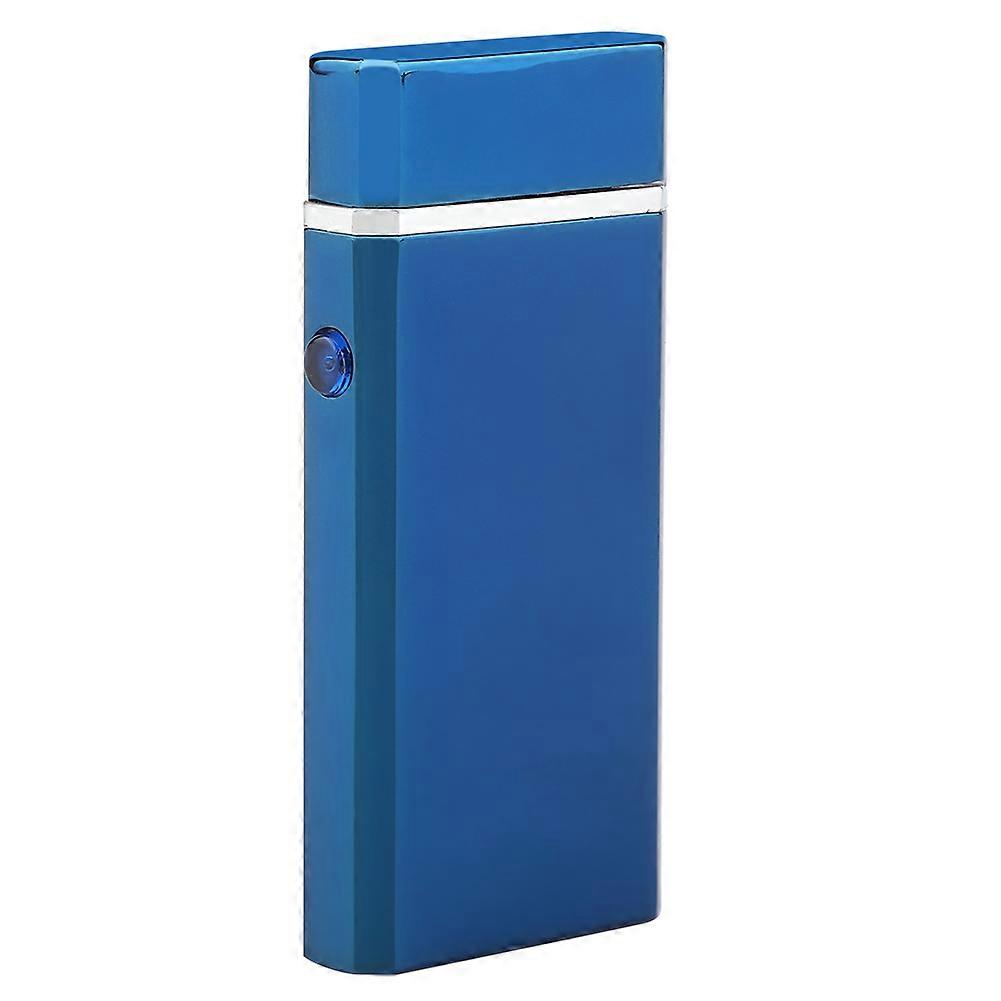 USB Rechargeable Windeedproof Portable Electric Dual Arc Cigarette Lighter Blue