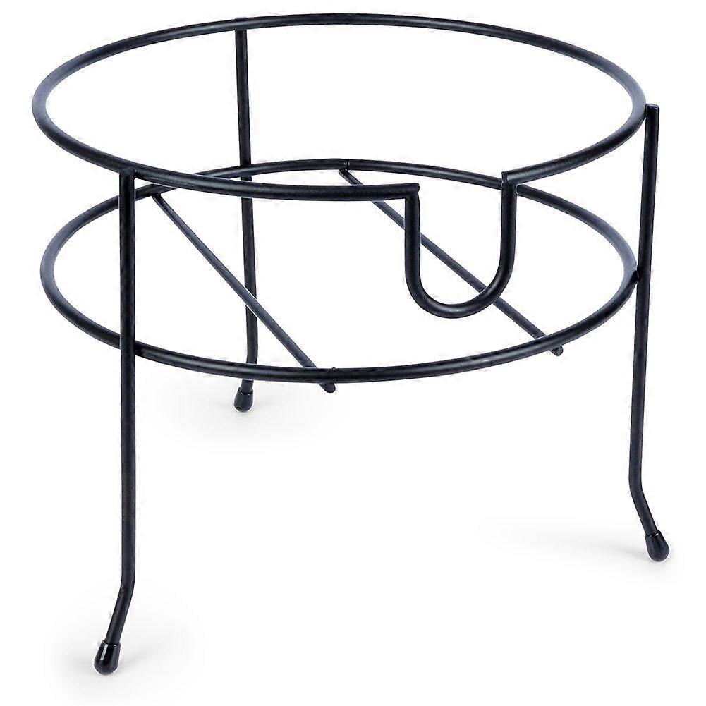 Black metal drink rack for easy pouring