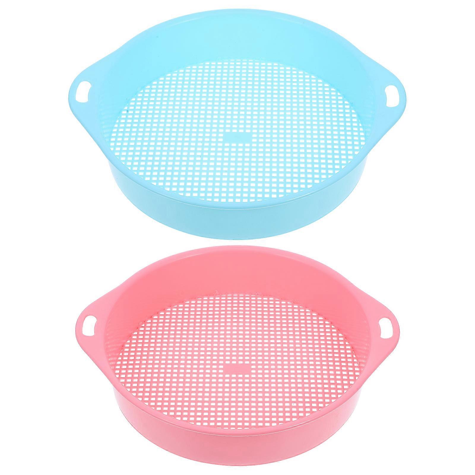 2Pcs Garten Bodensieb Garten Manuelles Bodensieb Gartenbau Bodensieb Siebpfanne