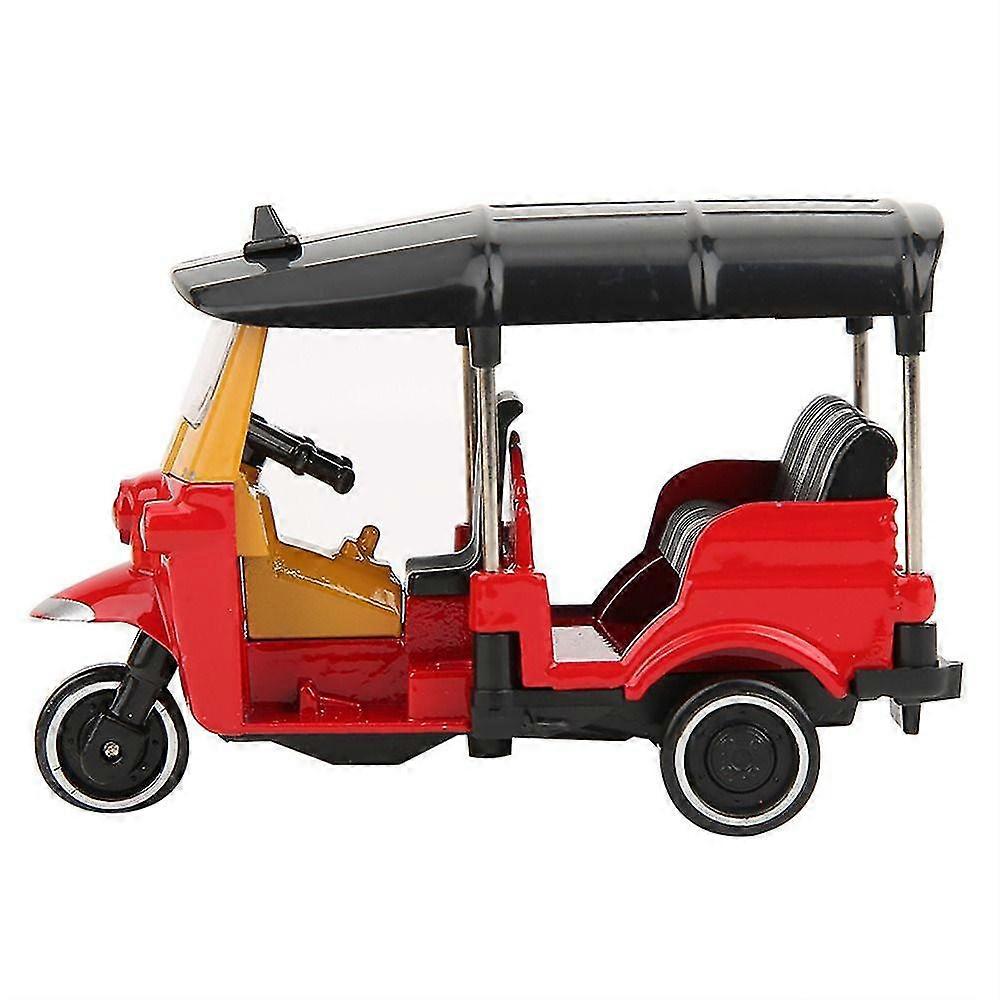 Die-cast Alloy Thailand Tricycle Model Toy Retro Simulation Desktop Decor Crafts Creative Gifts