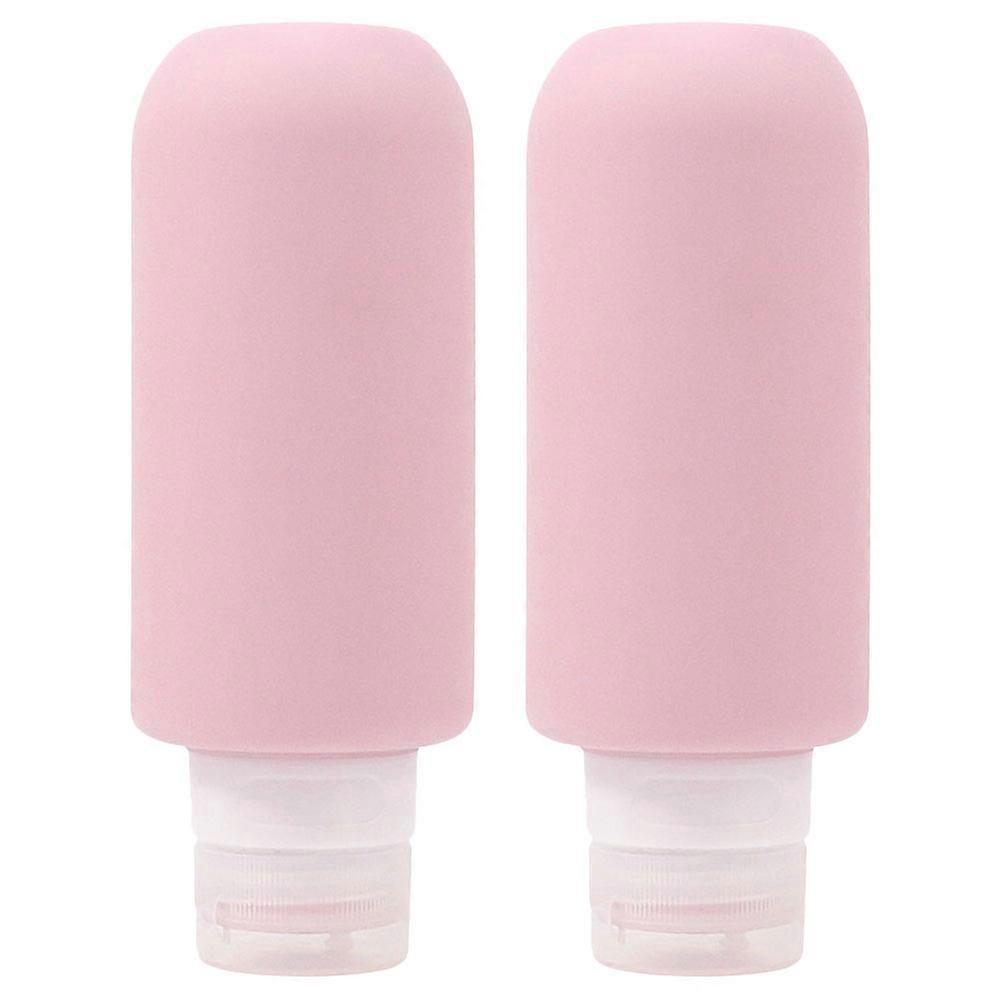 2pcs Silicone Bottles Shampoo Packing Bottles Squeeze Bottles Multi-function Bottles