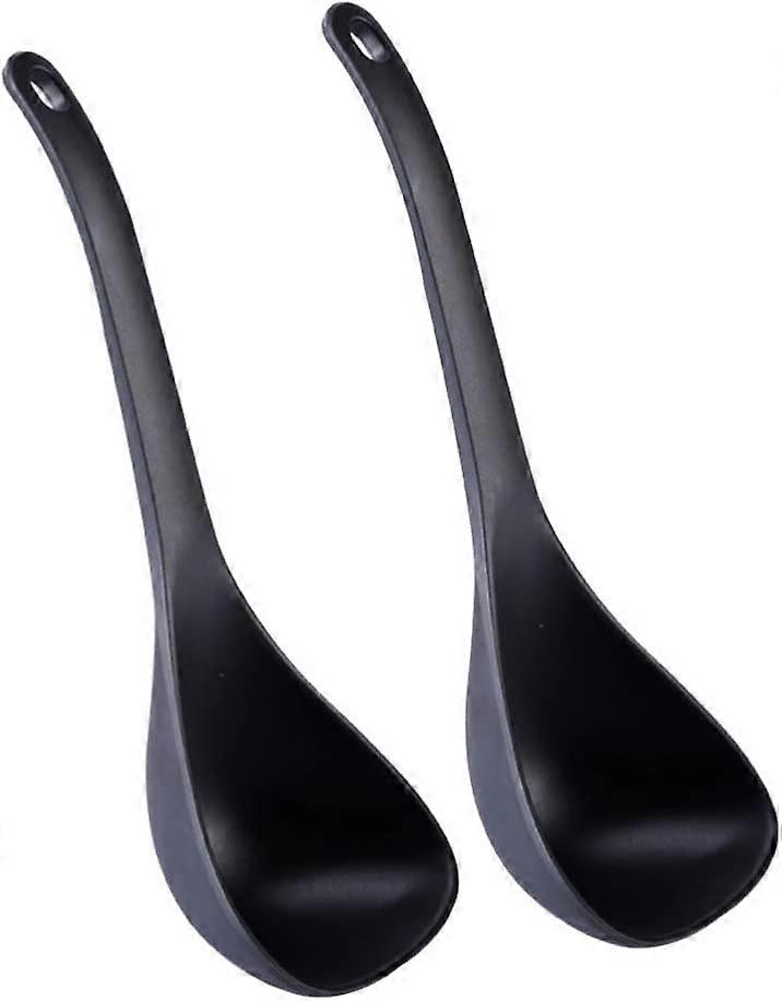 Pack of 2 Recyclable Large Plastic Cooking and Serving Spoon,Salad Dressing and Pancake Dough
