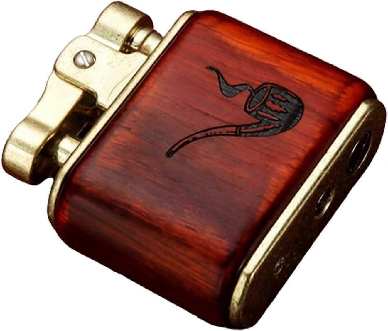 Retro Kerosene Lighter Vintage Lighters for Men Metal Material Refillable Fuel Compatible Fuel: Kerosene (Not Included) (Color : Metal A)