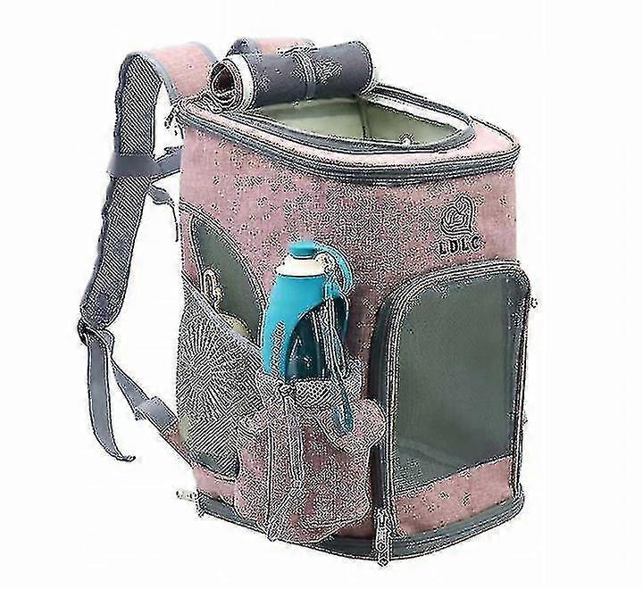 حقيبة ظهر الحيوانات الأليفة المحمولة + كوب الماء ، مع شبكة مضادة للفيروسات قابلة للطي ، أرنب ، ، قطة ، المشي لمسافات طويلة ، السفر ، التخييم