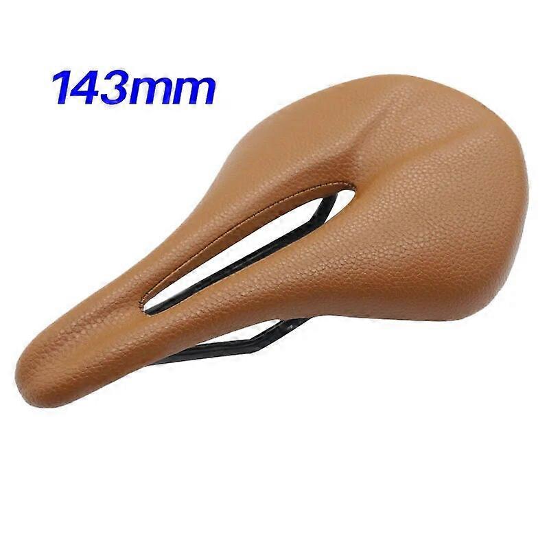 Selle de vélo Selle en carbone VTT / Route 143 / 155MM Coussins en cuir super léger en carbone Rails en carbone Siège de vélo Pièces de siège de vélo