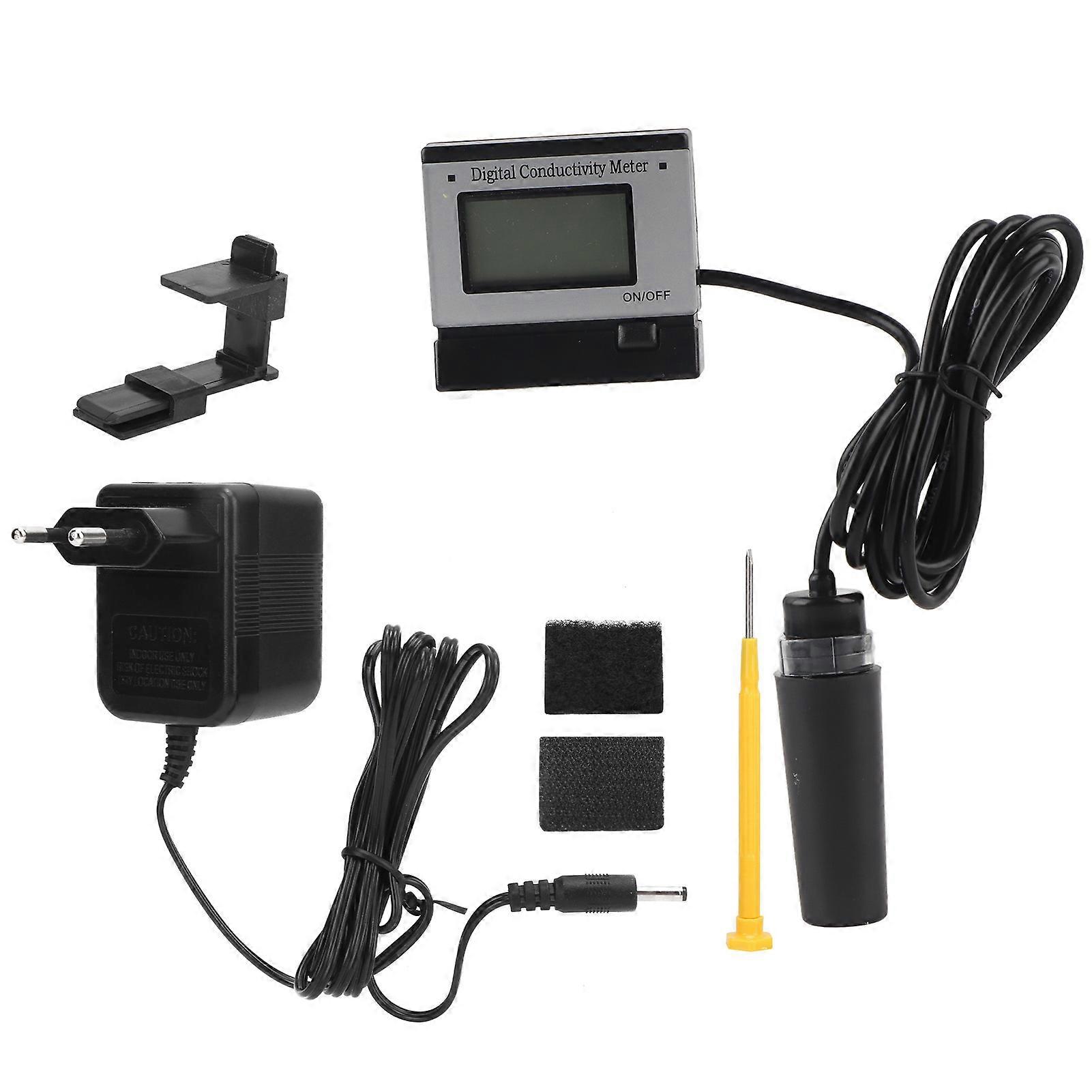 EC?1383B Online EC Conductivity Monitor with LED Screen for Laboratory Aquariums Aquaculture